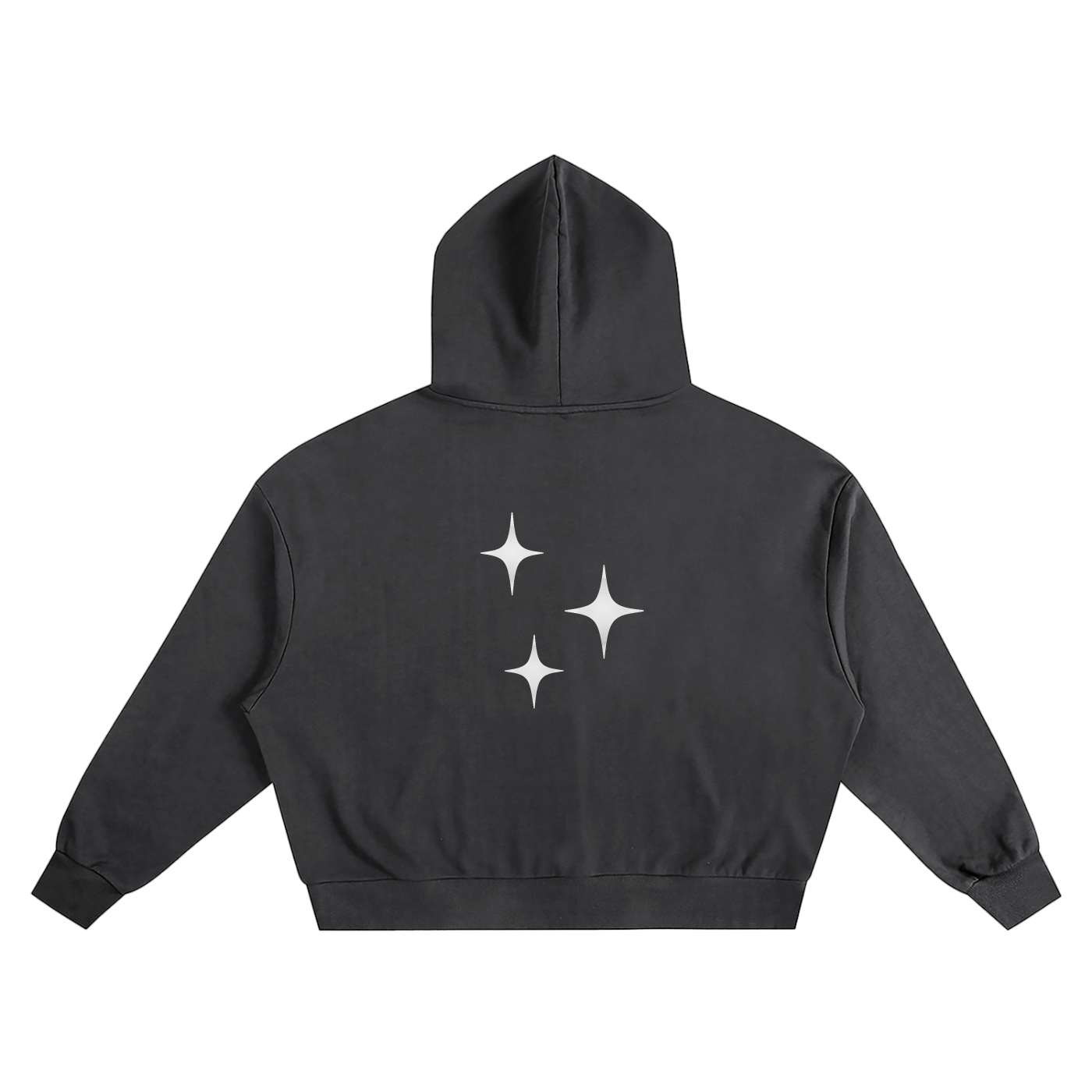 Céleste Noir Oversized Starry Hoodie