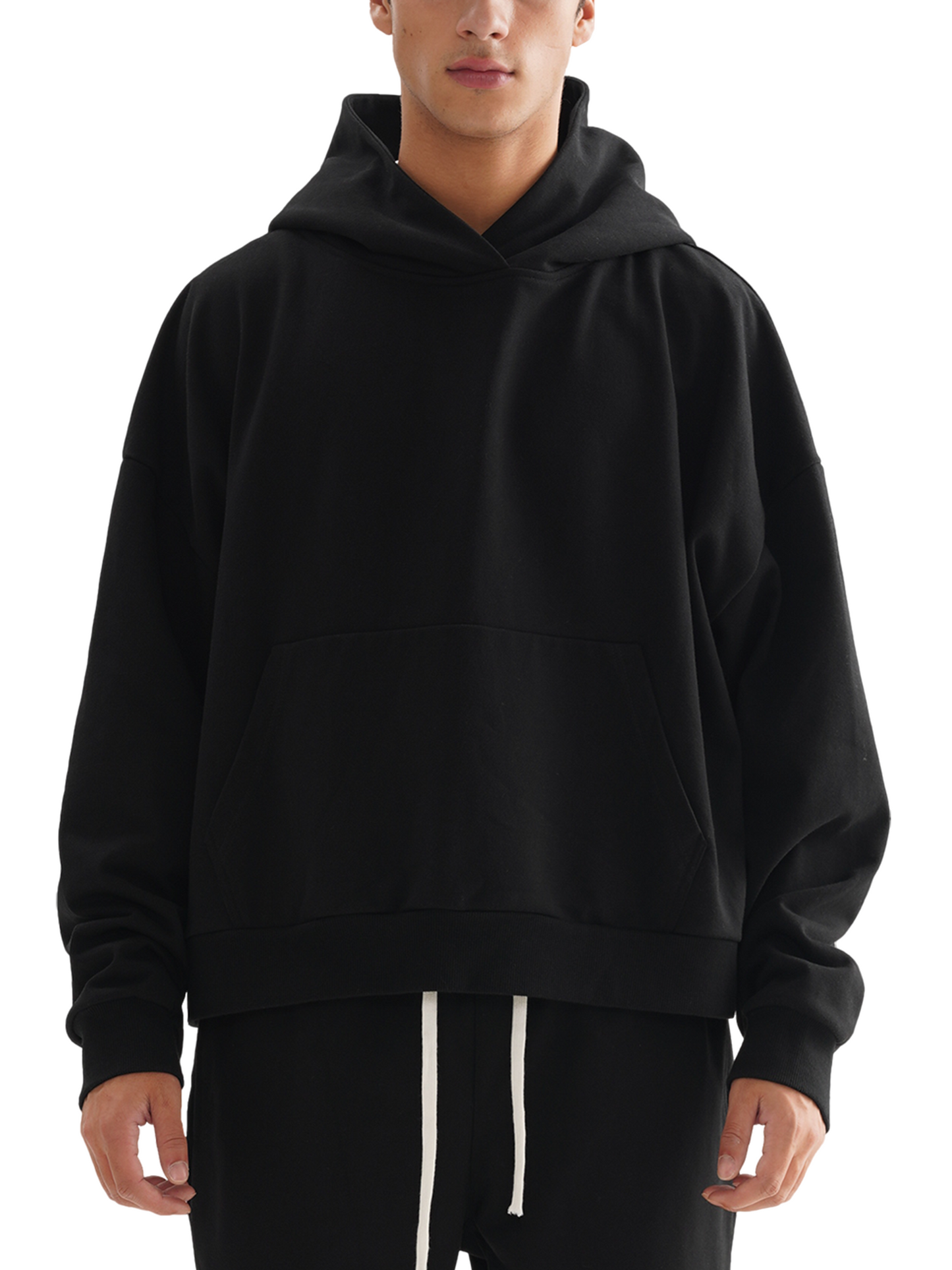 Céleste Noir Oversized Starry Hoodie