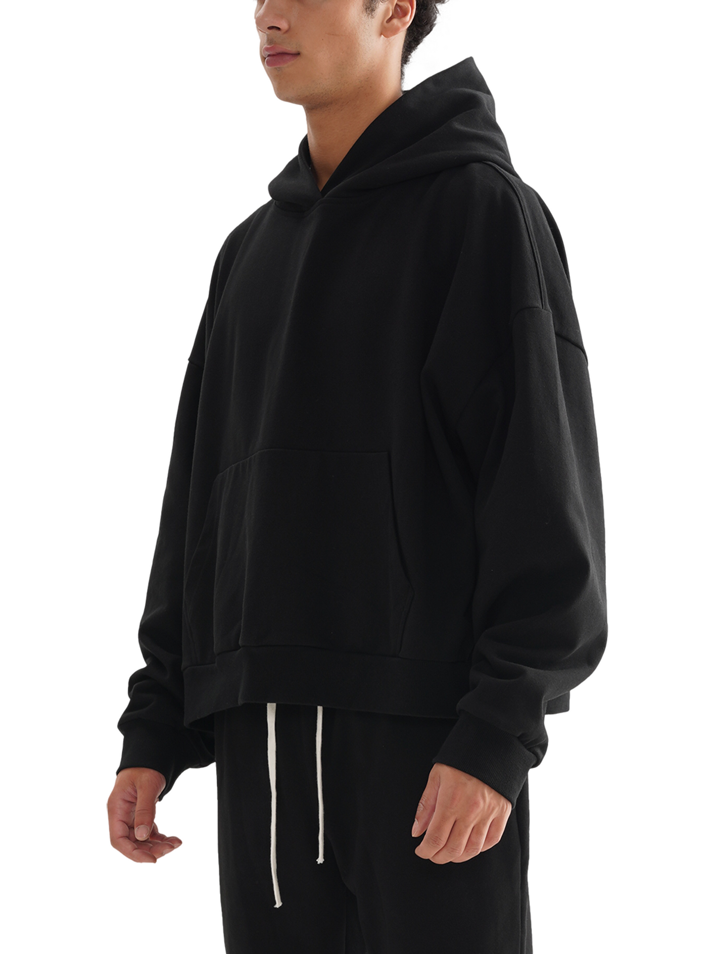 Céleste Noir Oversized Starry Hoodie